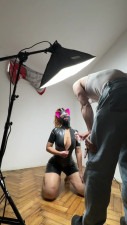 Galaxia Duarte - Backstage of my first latex session