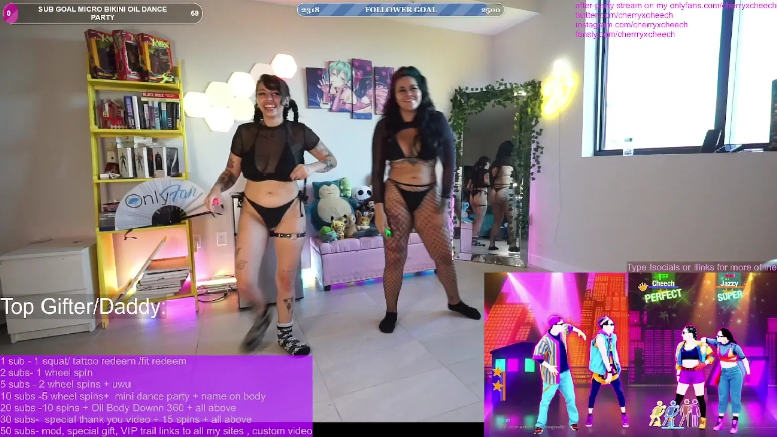 Exclusive Leak: cherryxcheech - JUST DANCE! with bestie luna - Stream in FullHD | Hotleakxxx.com