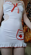 SensualRapunzel - SFW Nurse Costume Try-On