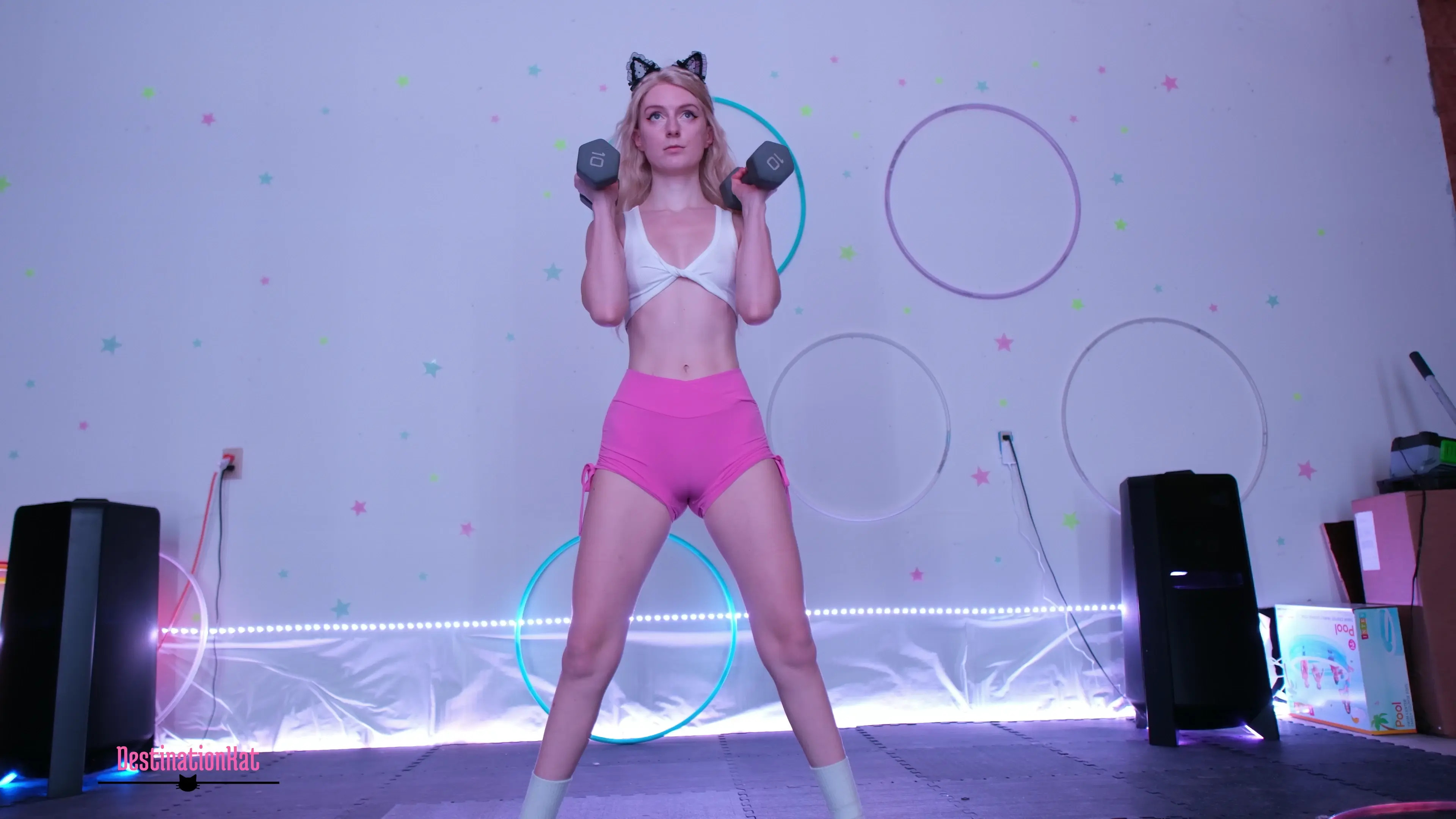 Exclusive Leak: Destinationkat - Dumbbell Workout - Stream in FullHD | Hotleakxxx.com