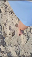 AlleriaMystic - Alleria Mystic puts her pretty feet in the ocean and sand