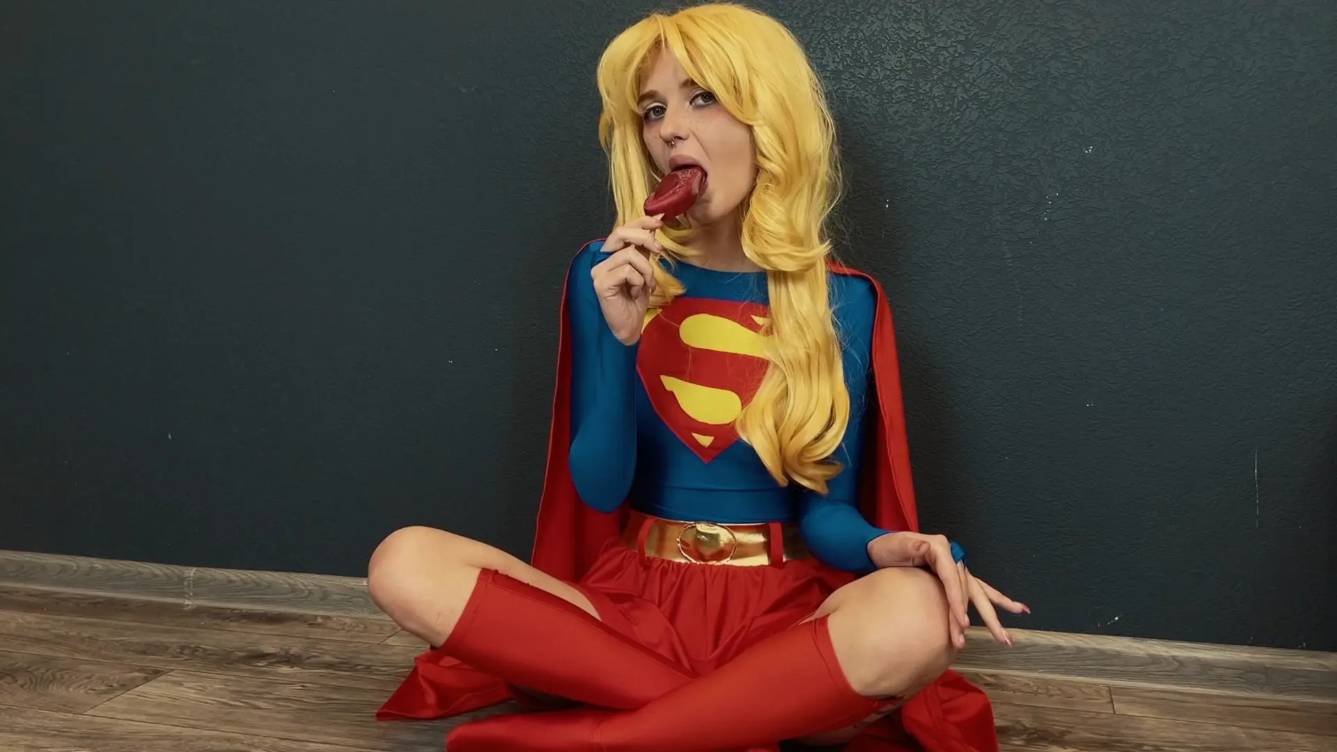 Exclusive Leak: Lil cosplay slut - Classic Supergirl - Ice cream - Stream in FullHD | Hotleakxxx.com