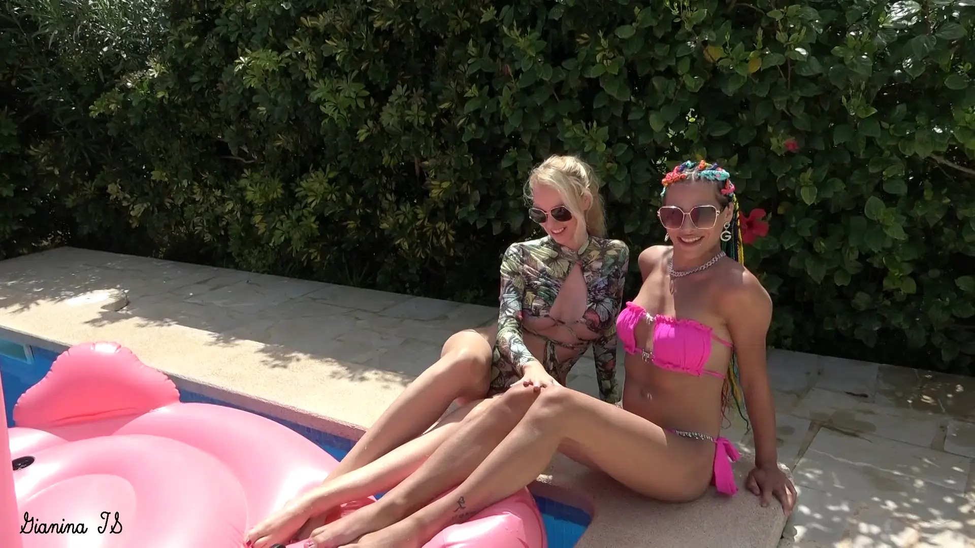 Exclusive Leak: TSGianina - Pool time with a friend + shemale Gianina TS Ladyboy - Stream in FullHD | Hotleakxxx.com