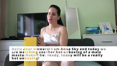 Anna_Sky - Anna unpacks and reviews pussy masturbator