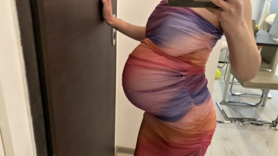 Tonnia - Pregnant MOMMY Tries on New Dress