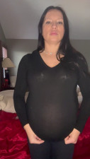 SexyMomof4 - Stretching My Pregnant Body When I Wake Up