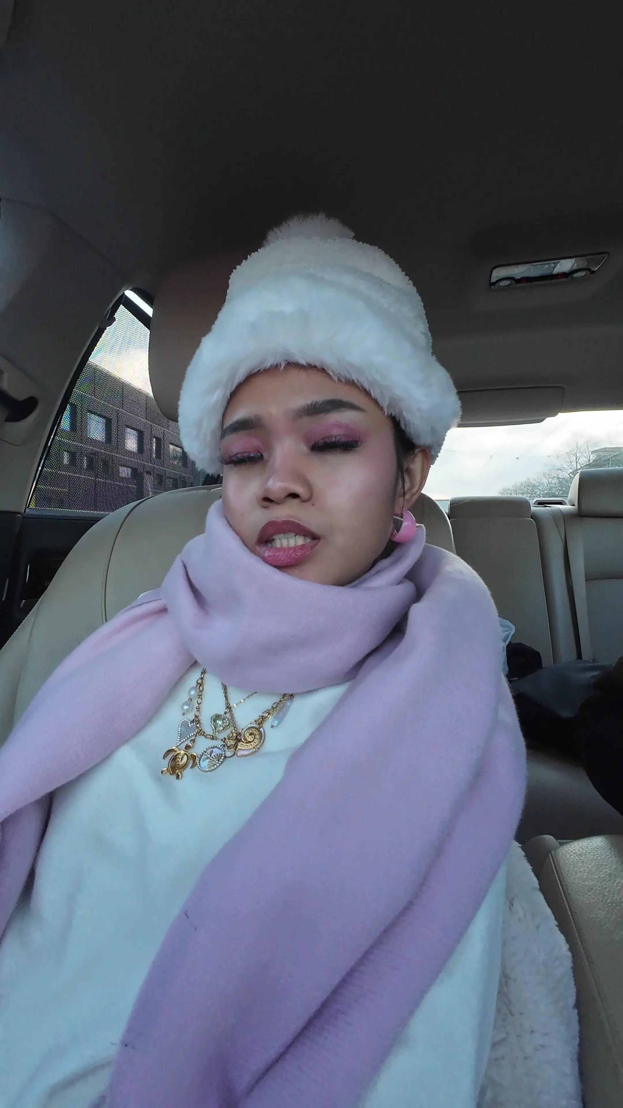 Exclusive Leak: Thinyone - Wearing my winter outfit and singing in the car - Stream in FullHD | Hotleakxxx.com