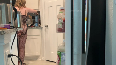 ahem6669 - Watching Your Girlfriend do Chores in Fishnet Bodysuit