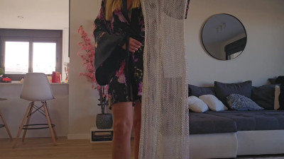 Mariebombshell - Fishnet transparent dress