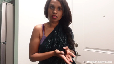 HornyLily - Indian Maid gets caught showering Part 1 Eng subs