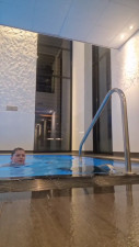 TinniAngel - First time in pool - micro bikini